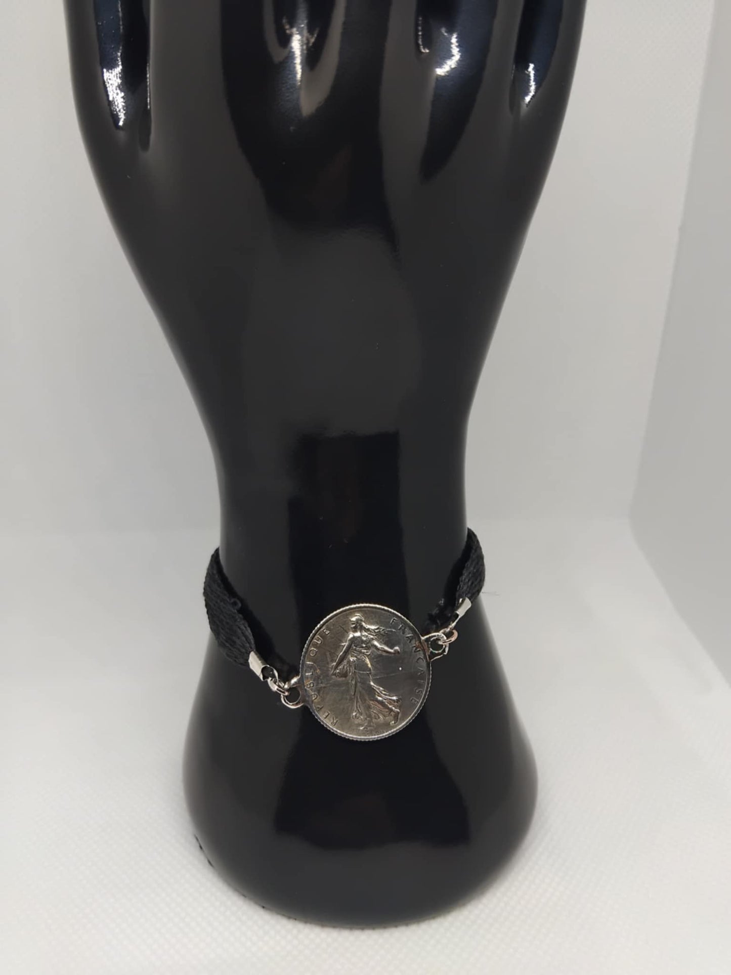 Bracelet 1 franc semeuse en argent 835