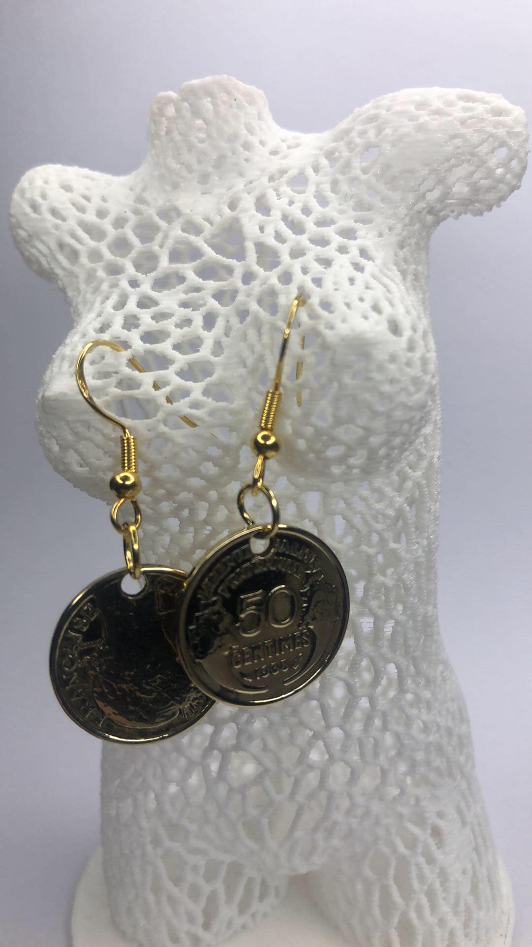 Ensemble de parure 50 centime de franc Morlon