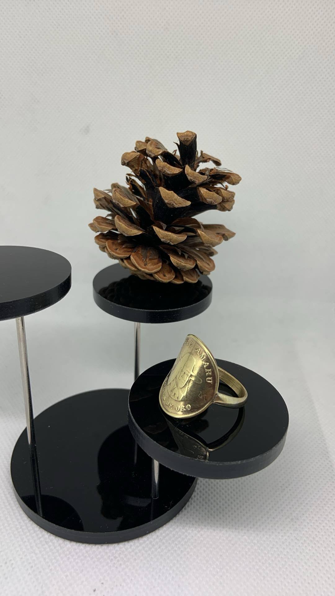 Bague faite a partir d une monnaies Pérou 10 soles de 1979