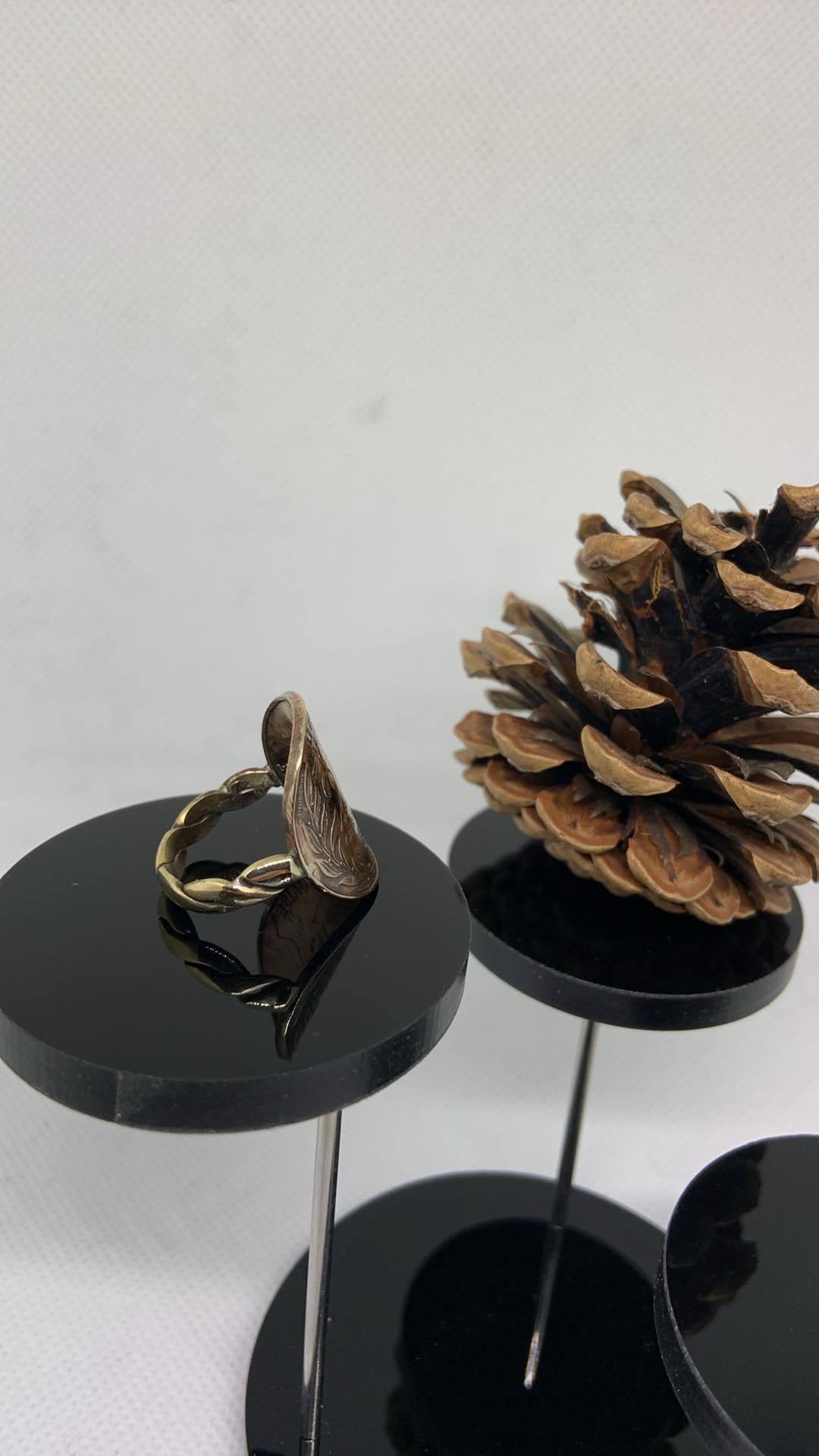 Bague 10 centime Marianne tressé