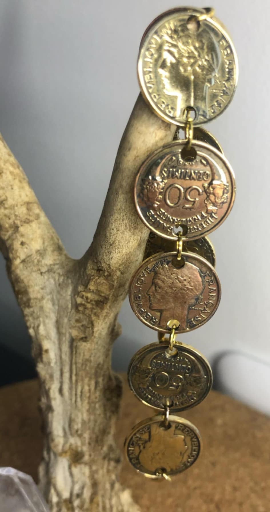 Ensemble de parure 50 centime de franc Morlon