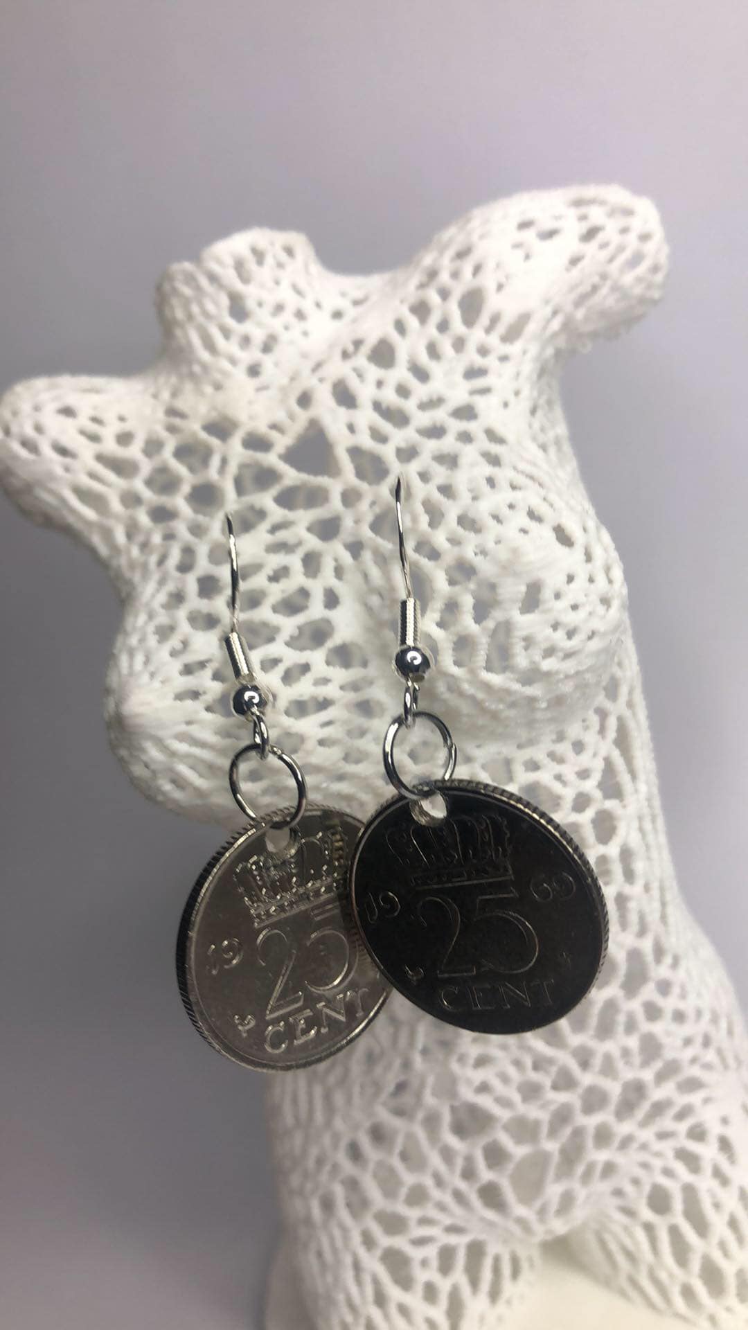 Boucles d oreilles du pays-bas 25 Cents