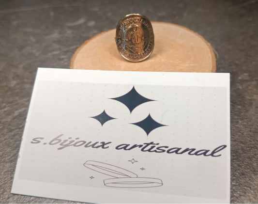 Bague six torches Une flamme 20 Para Yougoslavie