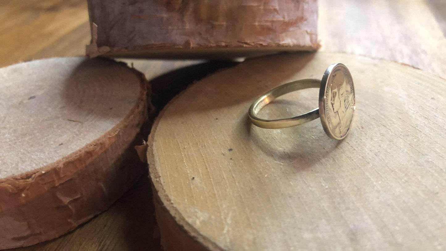 Bague de 5 centime Marianne