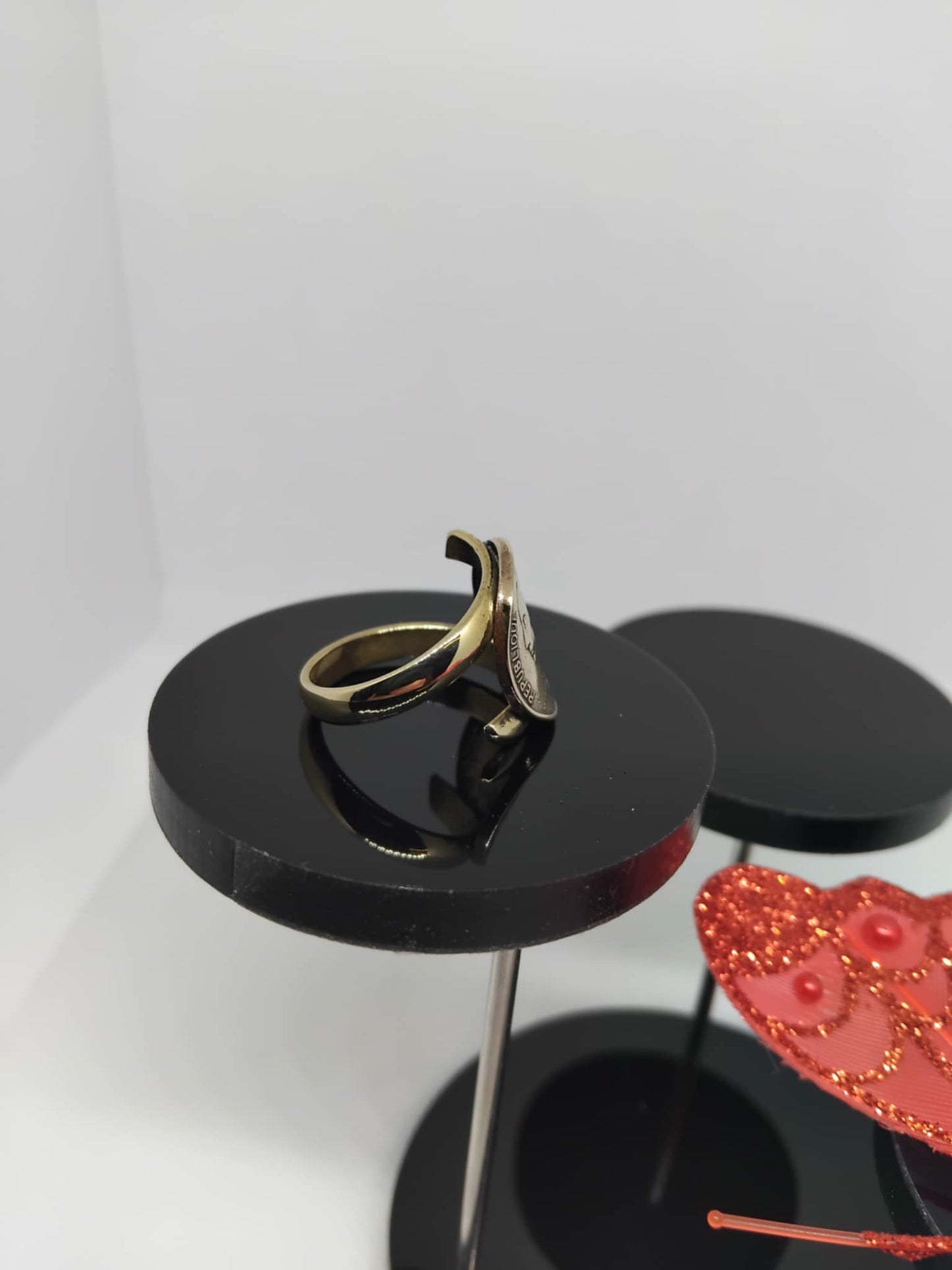 Bague pièce de monnaie 5 centimes Marianne Avers
